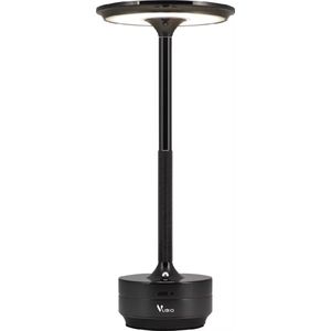 Vubio Draadloze Tafellamp - Zwart - Oplaadbaar - Dimbaar - Touch lamp - 27cm - Industrieel - Sfeerverlichting - Restaurant