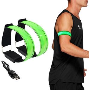 2 stuks LED-armbanden lichtgevend fluorescerend groen Meerkleurig - Tomedeks