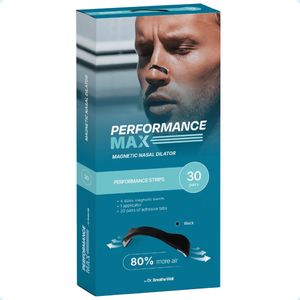Performance Max - Magnetische Neusstrips - 30 Paar Neus Magneten - Anti Snurk Neusspreider - Neuspleisters Tegen Snurken - By Dr. Breathe Well - Simply the right choice!