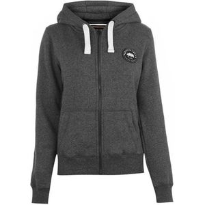 SoulCal - Sweater met Rits en Capuchon - Vest - Dames - Donkergrijs - L (14)