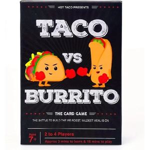Strategisch kaartspel - Kinderen en volwassenen - 7+ - Taco vs Burrito - Gezinsvriendelijk - Ontwikkeling - Engels - Familie en vrienden - Kaart en bordspel
