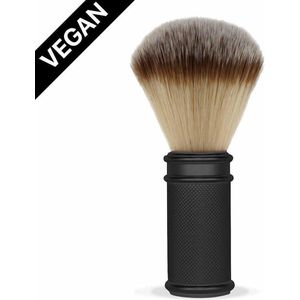 Bamboozy Scheerkwast Mat Zwart Messing voor Safety Razors - Vegan Synthetisch
