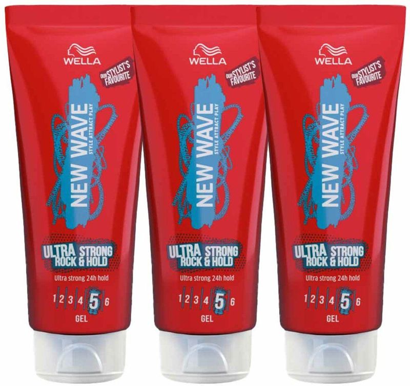 Wella - New Wave - Haargel - 200 ml - Ultra Strong Rock & Hold