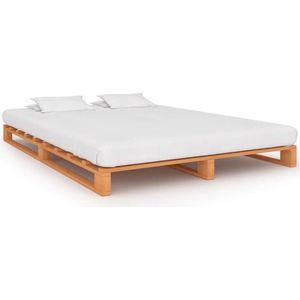 Furniture Limited - Bedframe pallet massief grenenhout bruin 120x200 cm