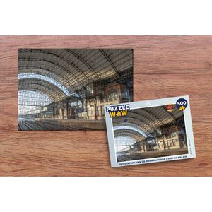 Puzzel Station - Trein - Haarlem - Legpuzzel - Puzzel 500 stukjes