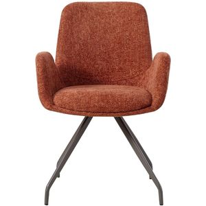 PTMD - Eetkamerstoel Athena - Bruin - 63x60x86.5cm