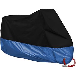 E-shop4u® - Motorhoes - Scooterhoes - Beschermhoes - Motorfiets hoes Waterdicht Buiten - Motor Hoes - Motorhoes Waterdicht - Fietshoes - 2 Fietsen- UV-Bescherming - - Maat M - Blauw
