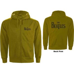 The Beatles - Drop T Logo Vest met capuchon - 2XL - Groen