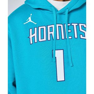 Nike NBA Club Hoodie No. 1 LaMelo Ball Charlotte Hornets Heren – Turkooisblauw Maat XXL