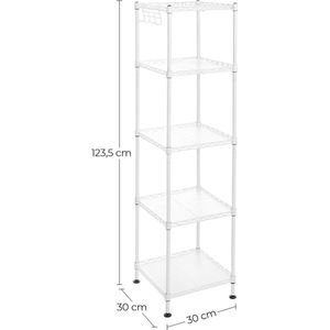 Opbergrek – Stellingkast – Opbergkast – Premium Storage Shelves - Wit