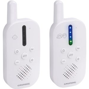 Grundig DECT Audio Babyfoon - Baby Monitor met 150M bereik - Ouder- en Babyunit - met LED Geluidsindicatie en Terugspreekfunctie - Babykamer Accessoires - Wit