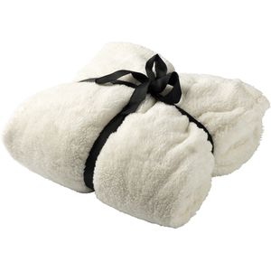 MERRY - hoodie 70x110 cm - volwassenen - kerst - Bone White - wit