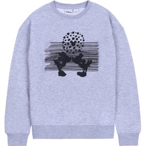 Grijs oversized geïsoleerd sweatshirt Minnie en Mickey Mouse
