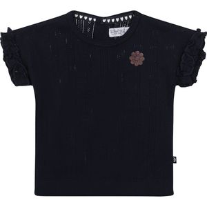 Dirkje R-TRES BIEN Meisjes T-shirt - Navy - Maat 116