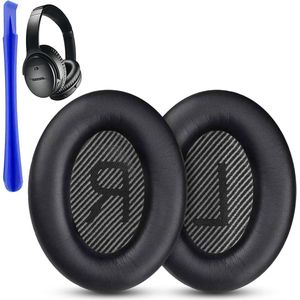 Brenzoos - Earpads van professionele kwaliteit voor koptelefoon, vervangende oorkussens met zacht leer en isolerend schuim