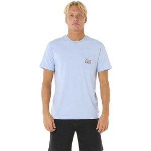 Rip Curl Surf Paradise Badge Update T-shirt Met Korte Mouwen Blauw S Man
