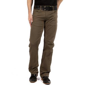 MASKOVICK Heren Clinton Twill stretch Regular - Khaki - W46 X L32