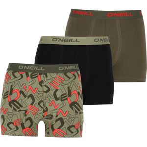 O'Neill - Boxershorts - Maat L - 3 Pack - Met 1x Logo en 2x Neutraal - 2023 Model - 95% Katoen - Herenboxershorts