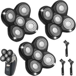 Set van 3 universele 5D vervangende scheerhoofden voor mannen