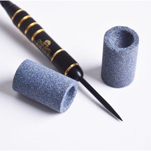 2 stks Dart Sharpener Ronde Dart Tip Slijpen Gereedschap voor Metalen Dart Tips - Dart Punt Verwijdering Tool - Bramen Remover Tool Houd uw Darts Scherp - Zand Steen Darts Bramen Remover