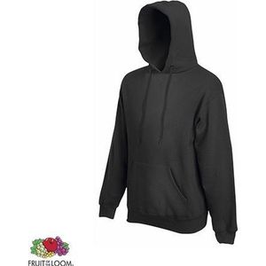 Fruit of the Loom - Classic Hoodie - Donkergroen - S