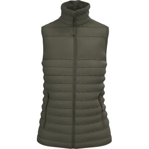 iDeal Basic Brand Gewatteerde dames bodywarmer IB6173 - Ideal Urban Khaki - XS