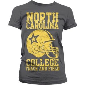 Hybris North Carolina College Girly T-Shirt Damen Dark-Grey-S