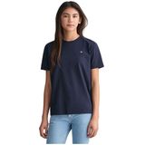 T-shirt - Effen - Jersey - Kwartmouw - Normale Pasvorm