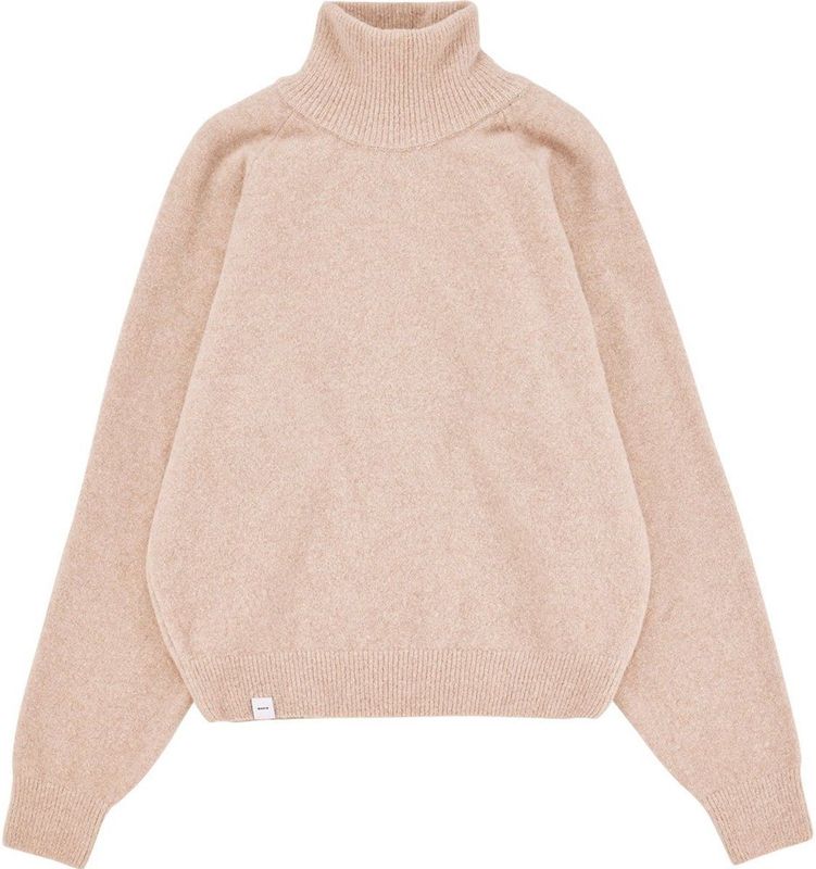 Makia - Sara Knit - Gebreide Trui - Beige - Hoge Hals