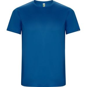 kobalt blauw unisex ECO sportshirt korte mouwen 'Imola' merk Roly maat 164 / 16
