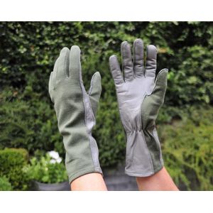 Vliegeniers handschoenen Olive Green