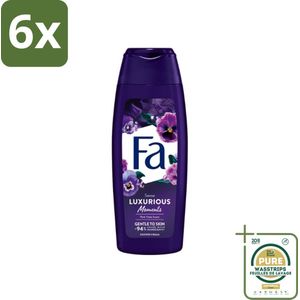 Fa - Luxurious Moments - Douchecrème - Roze Viooltjes - 250 ml - Voordeelverpakking - 6 stuks - Luxe Douche - Huidverzorging