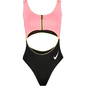 Nike Swim Colorblock Cutout Badpak Sneldrogend, platte naden, ondoorzichtig dankzij de voering