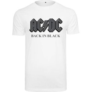Merchcode AC/DC - Back In Black Heren T-shirt - 4XL - Wit