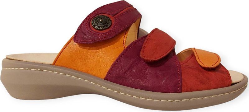 Think! Slipper Camilla 3-000078-5110 Paars Rood Oranje Fire Combi