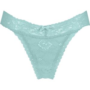 Hunkemöller Dames Lingerie String Madison - Blauw - maat S