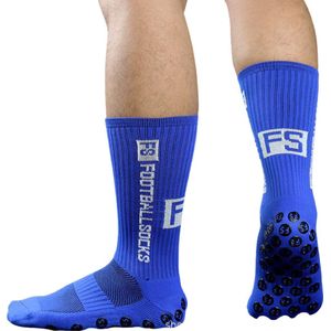 Gripsokken Voetbal - Grip Socks - One Size - Anti Slip - Gripsokken Blauw