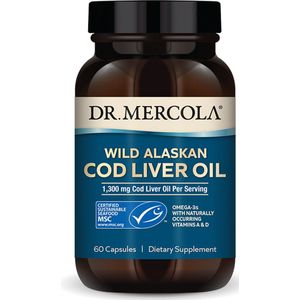 Dr. Mercola - Wild Alaskan Cod Liver Oil - 60 capsules