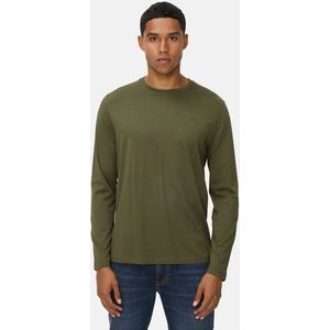 camel active - fleXXXactive® - Shirt - Bosgroen - Lange Mouwen - Katoenmix