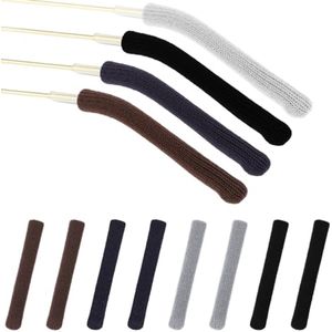 Zachte lenzenvloeistof oorkussens 8 stuks, antislip tempelkussentjes voor brillen, drukvermindering en waterabsorptie, 4 kleuren