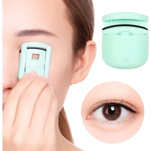 Wimperkrultang I Wimperkruller I Eyelash Curler I Professionele Wimperkruller I Kunststof I Geschikt Boor Alle Wimpervormen I Breed Verstelbare Hoek I Groen