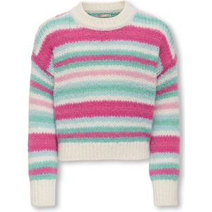 Only - ALYSSA - Gebreide Pullover - Comfort Fit - Ronde Hals - Gestreept
