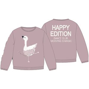 NAME IT Sweatshirt 'NMFSwana'  grijs / sering / oranje / wit