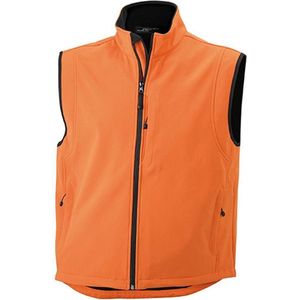 James and Nicholson Heren Waterdichte Softshell Vest (Pop Oranje)