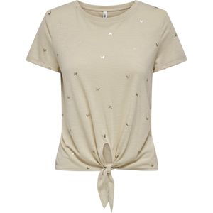 ONLY - ONLISABELLA LIFE FOIL TOP BOX JRS - T-shirt - Wit
