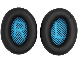 Oorkussens Geschikt voor Bose QuietComfort, Bose QuietComfort 25 & Bose QuietComfort 35 - Vervangende Koptelefoon Hoofdkussens voor QC, QC25 & QC35 - Zwart