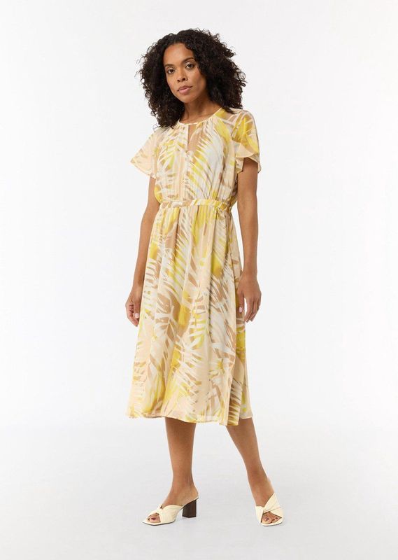 comma - Jurk - Chiffon - Vloerlengte