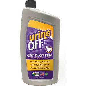 Urine Off Kat - Kitten Urine Vlek en Geurverwijderaar - Navulling - 946 ml
