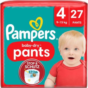 Pampers Baby Pants Baby Dry Maat 4 Maxi (9-15 kg), 27 luierbroekjes