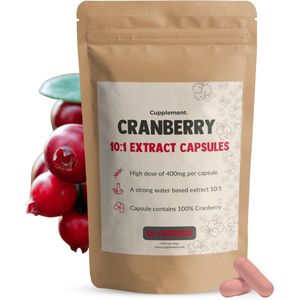 Cupplement - Cranberry Extract Capsules - 400 mg - Vegan - Duurzaam